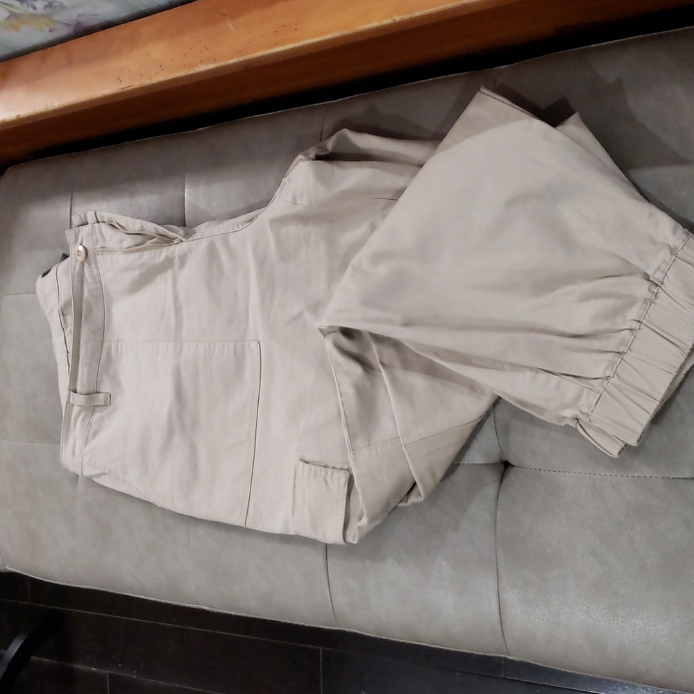Beige Tan Khaki Cargo Pants Jogger